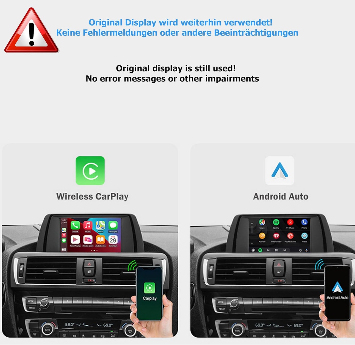 CarPlay AndroidAuto-Adapter für BMW NBT Modelle