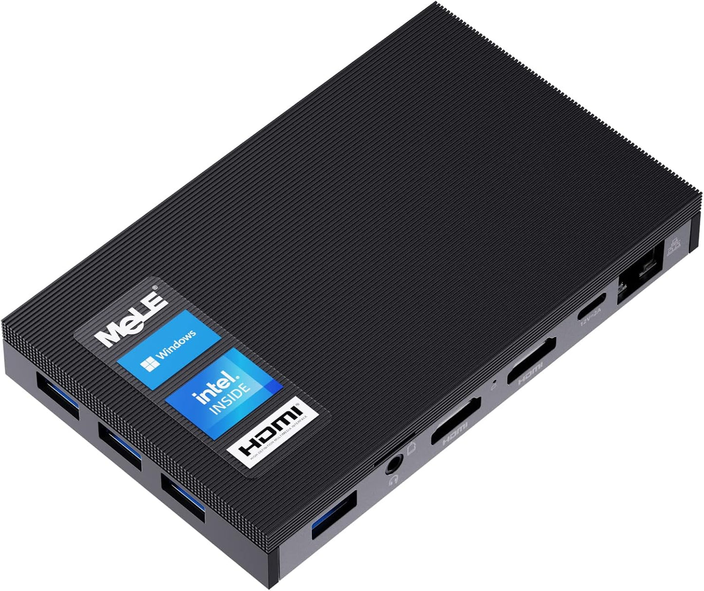 Lüfterloser Mini-PC Quieter2Q J4125 mit Windows 10 Pro, Quieter2Q J4125 8GB 256GB
