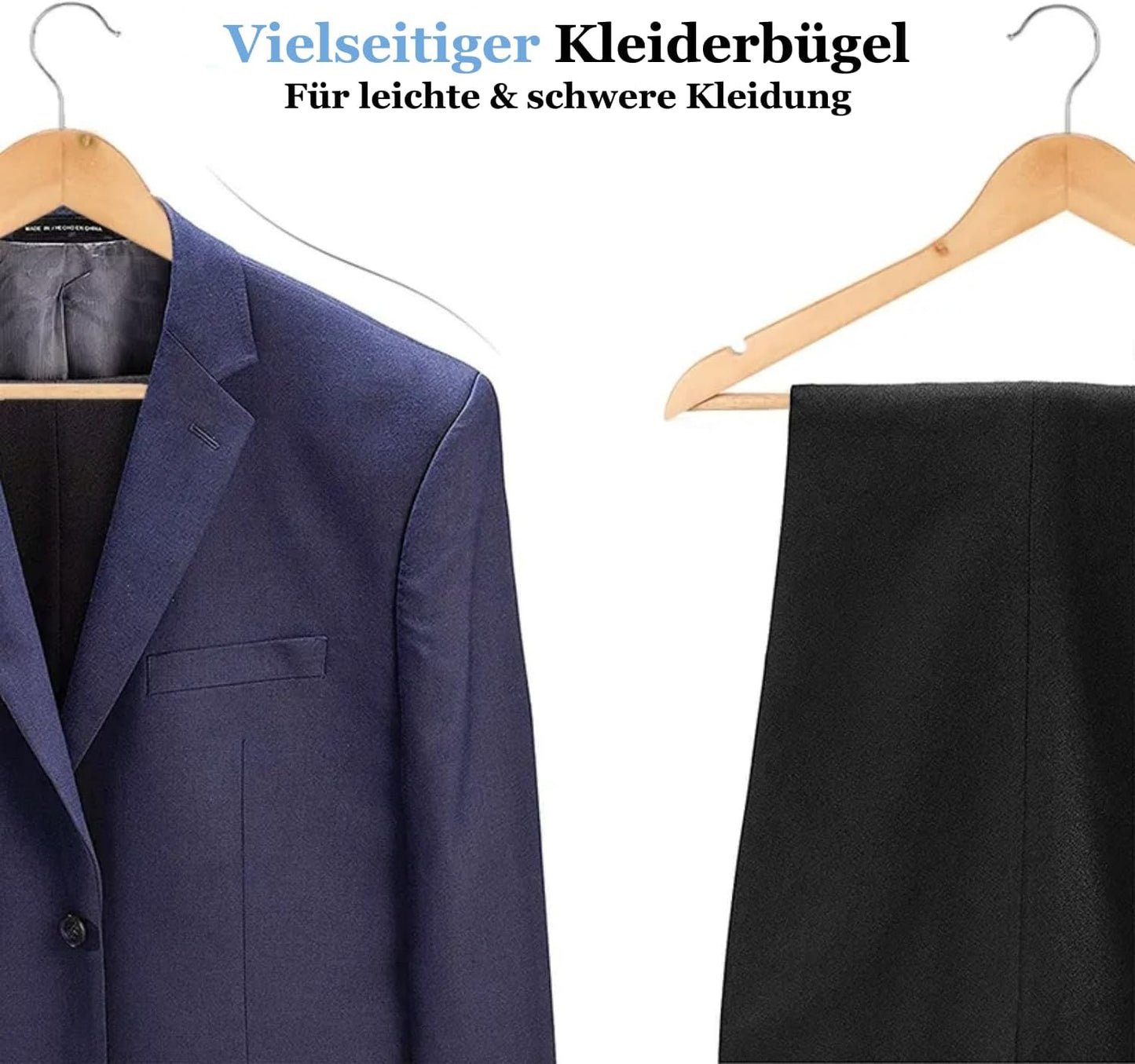 20er-Set Kleiderbügel mit Hosensteg