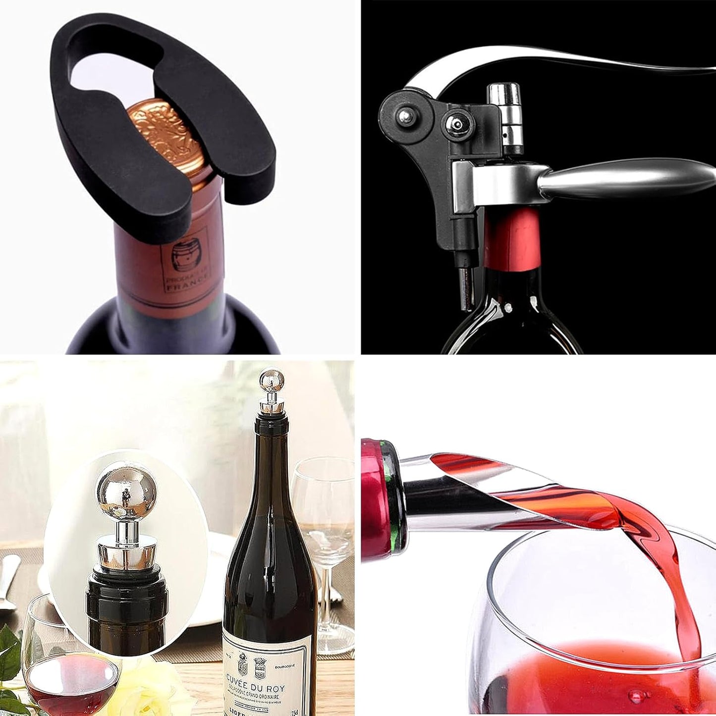 Korkenzieher Wein-Set (11-teilig, Geschenkbox)