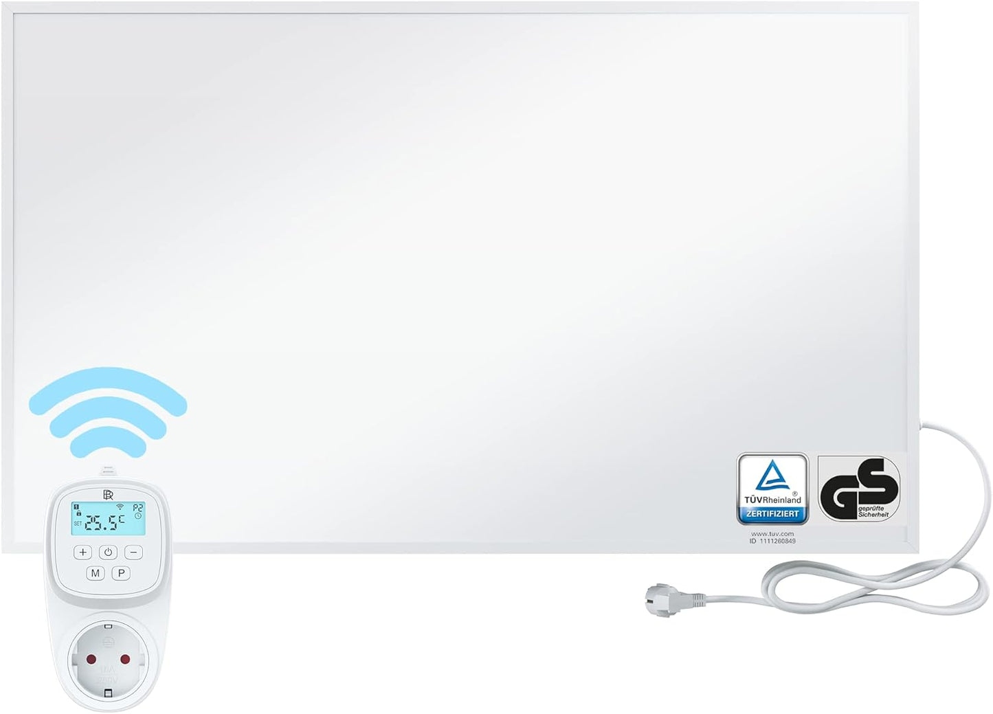 Infrarotheizung, Weiß - Brtw Smart Thermostat 800 Watt