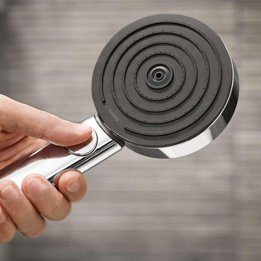 Duschset Pulsify Select S mit Handbrause (3 Strahlarten), Set mit Brauseschlauch 1,25m 3 Strahlarten Matt-weiss
