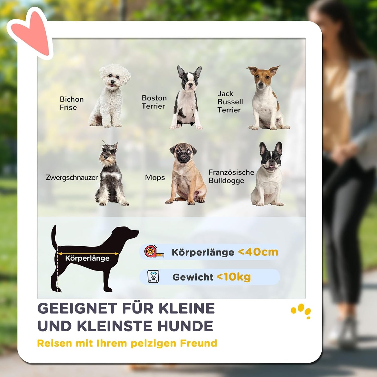 Klappbarer Hundewagen mit Kissen und Netzfenstern, Grau One Size