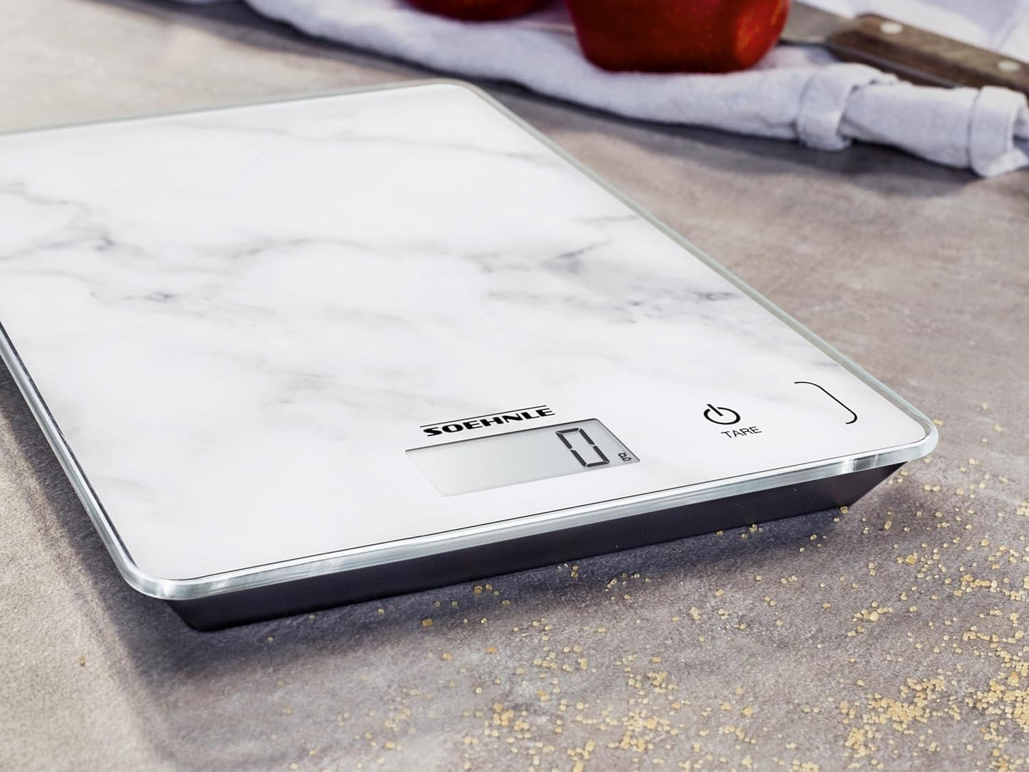 Digitale Küchenwaage mit Sensor-Touch-Funktion, Marmor 300