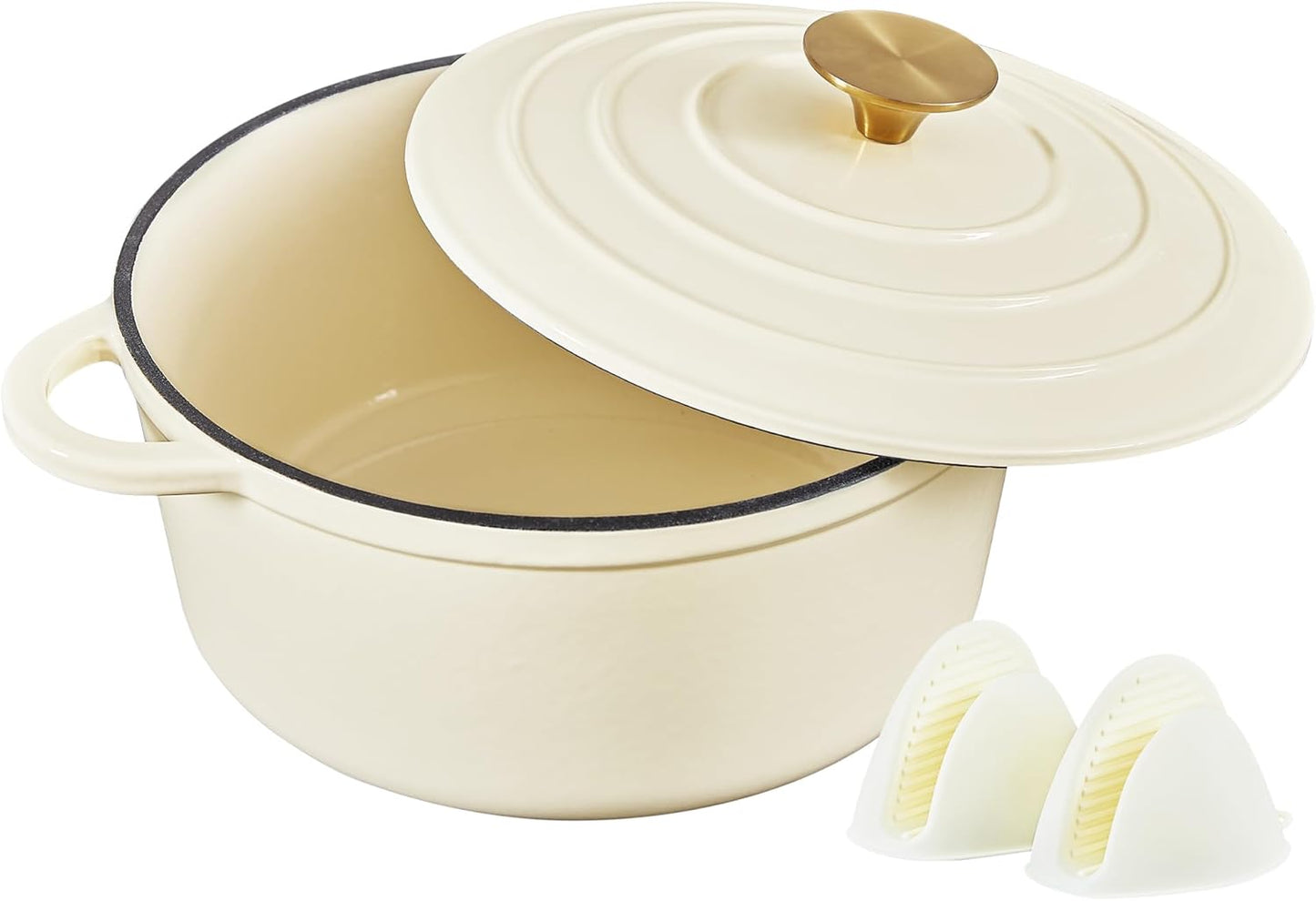 Schmortopf, 24cm/4L Cremeweiß