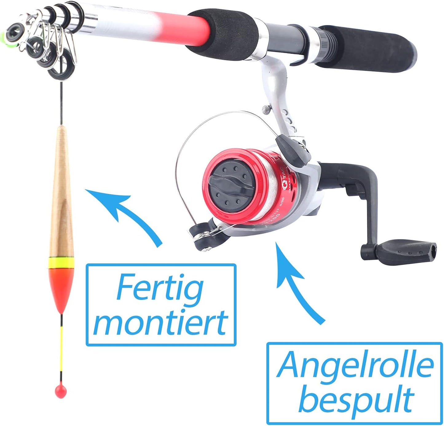 Angel-Set für Kinder, Rot