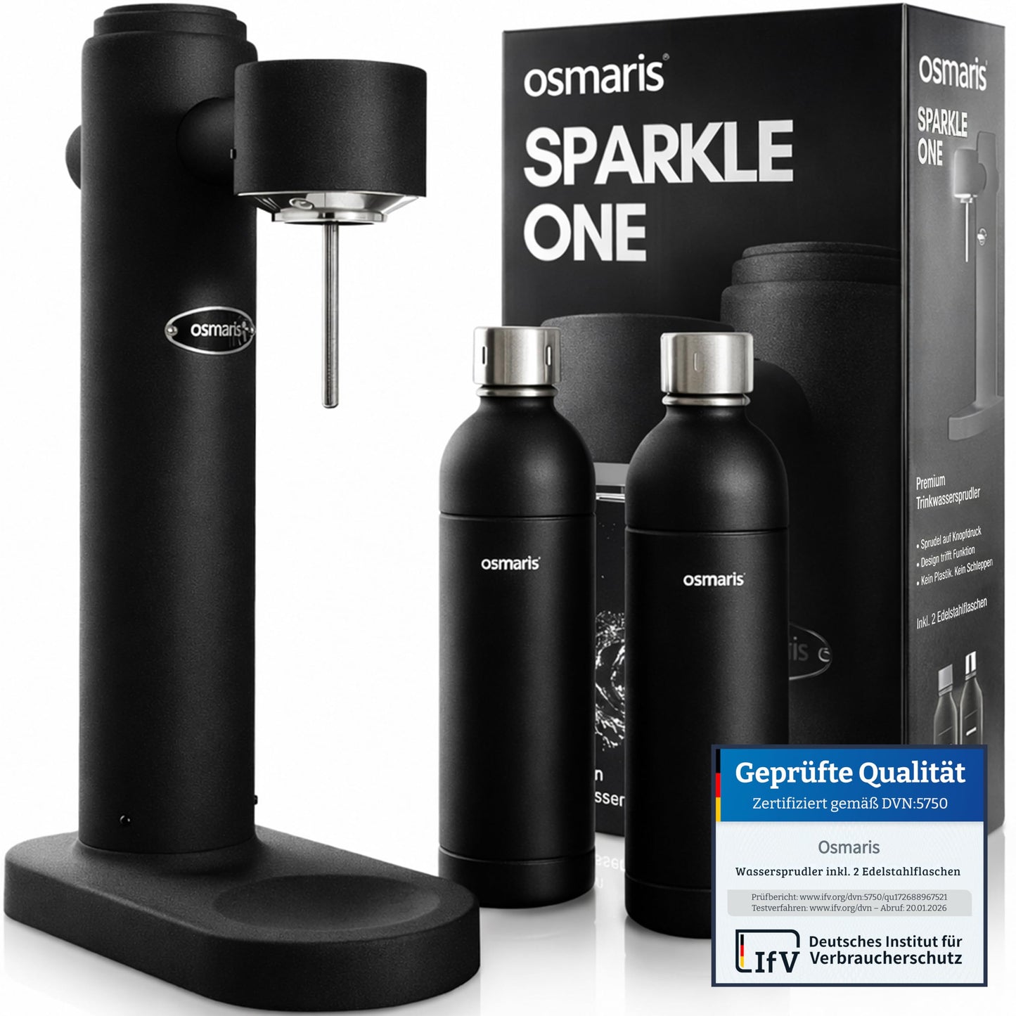 Sparkle One, Edelstahl - Mattschwarz
