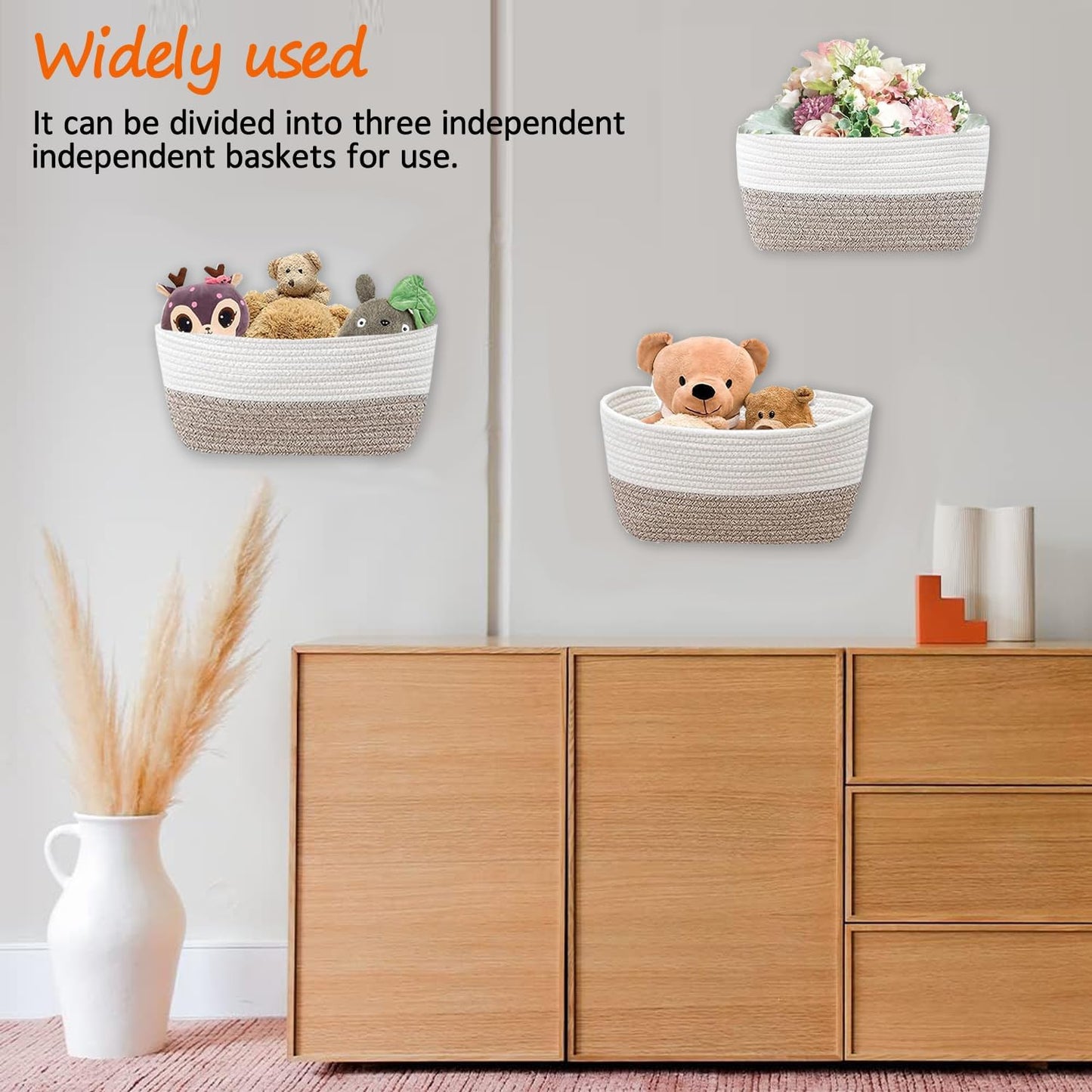 Hängeorganizer mit 3 Ebenen für Tür/Wand, Farbkombination