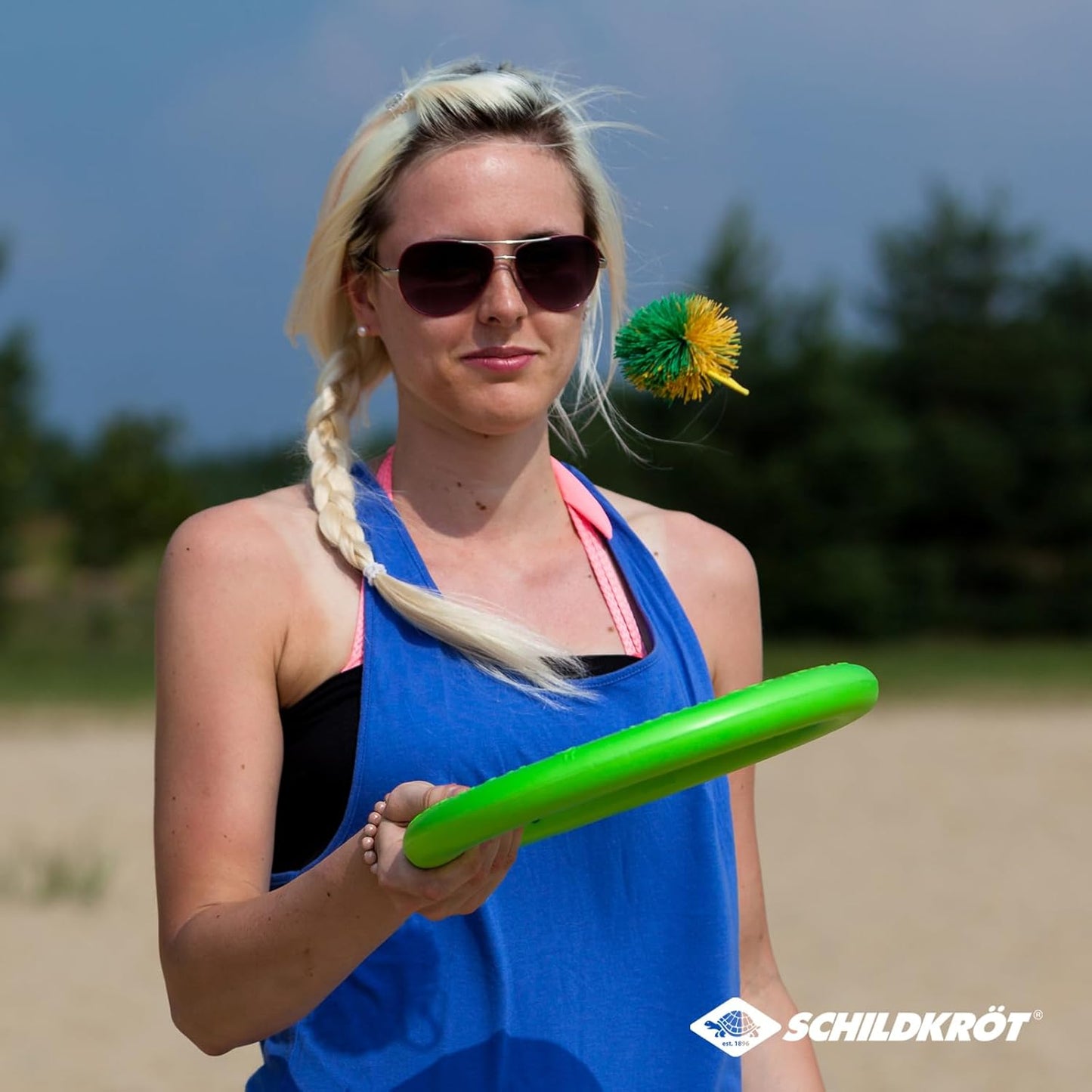 Ogo Sport Set mit Softdiscs und Ball, Blau Einheitsgrösse Single