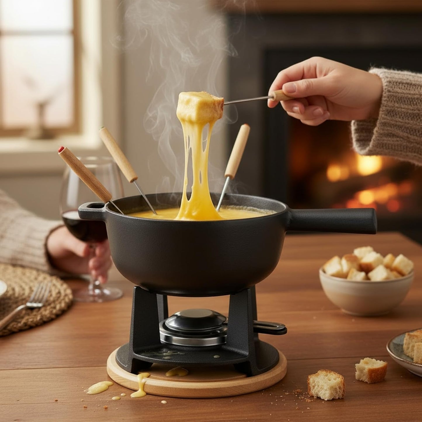 Fondue Ersatztopf, Schwarz Ersatztopf