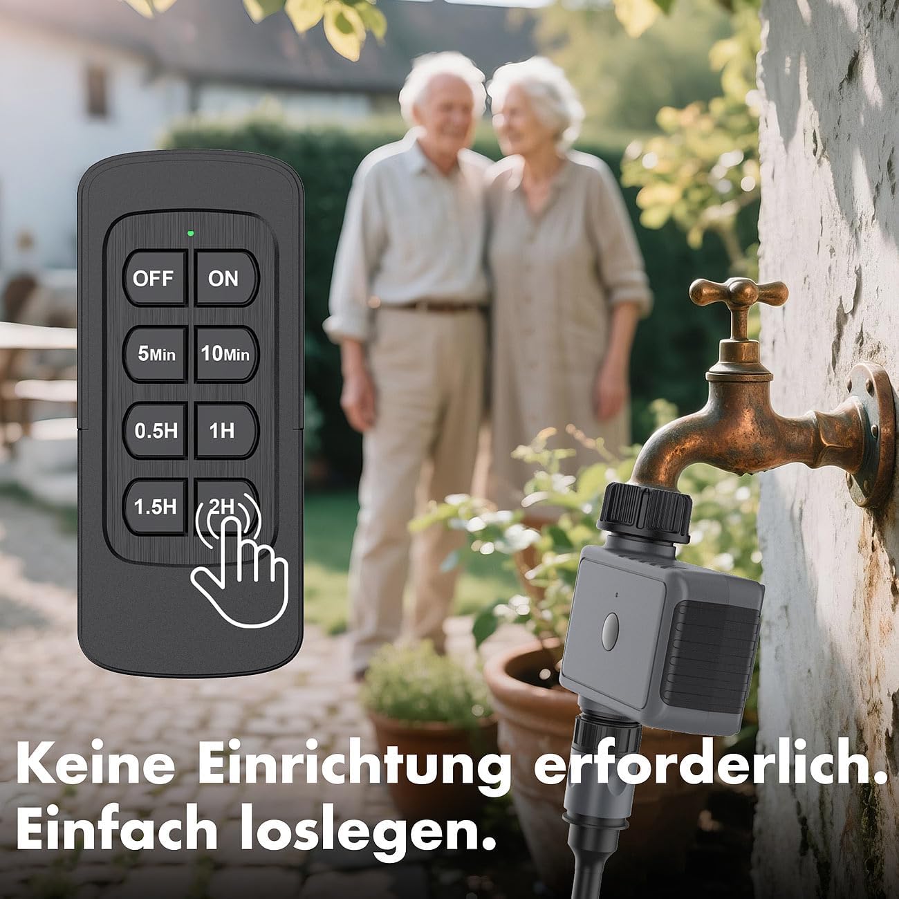 Bewässerungscomputer mit Fernbedienung und Timer