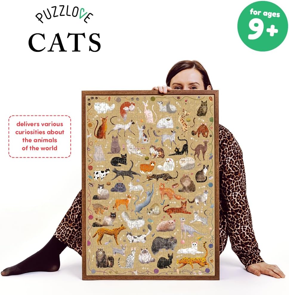 Puzzlove Katzenpuzzle für Kinder (500 Teile), Puzzlove Cats (500 pcs)