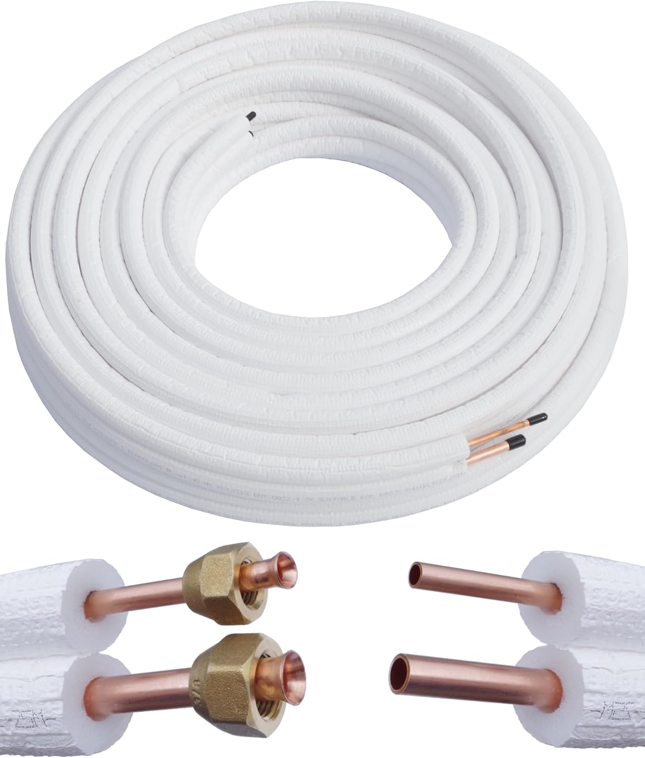 Kältemittelleitung, 14 Meter Mit Überwurfmuttern