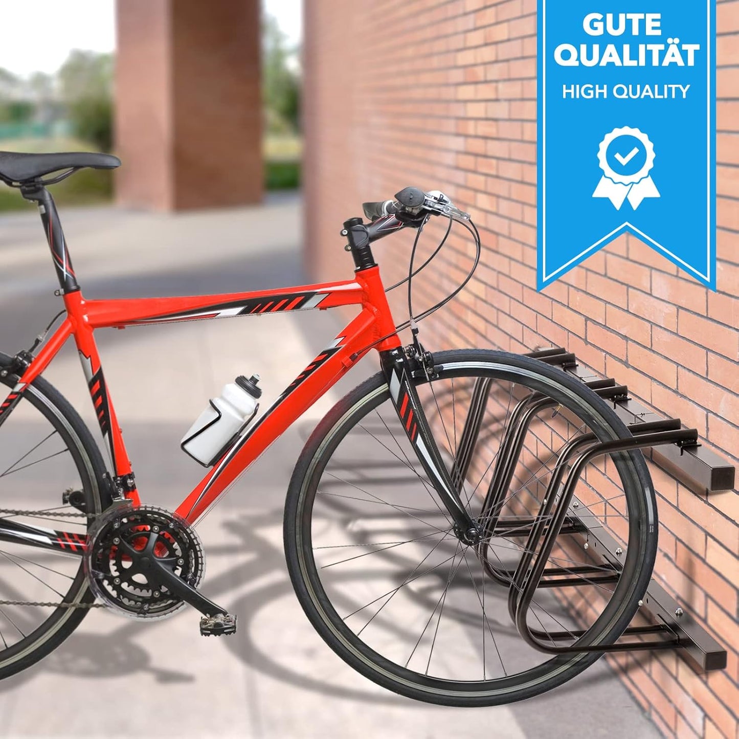 Veloständer, 2 Fahrräder Schwarz