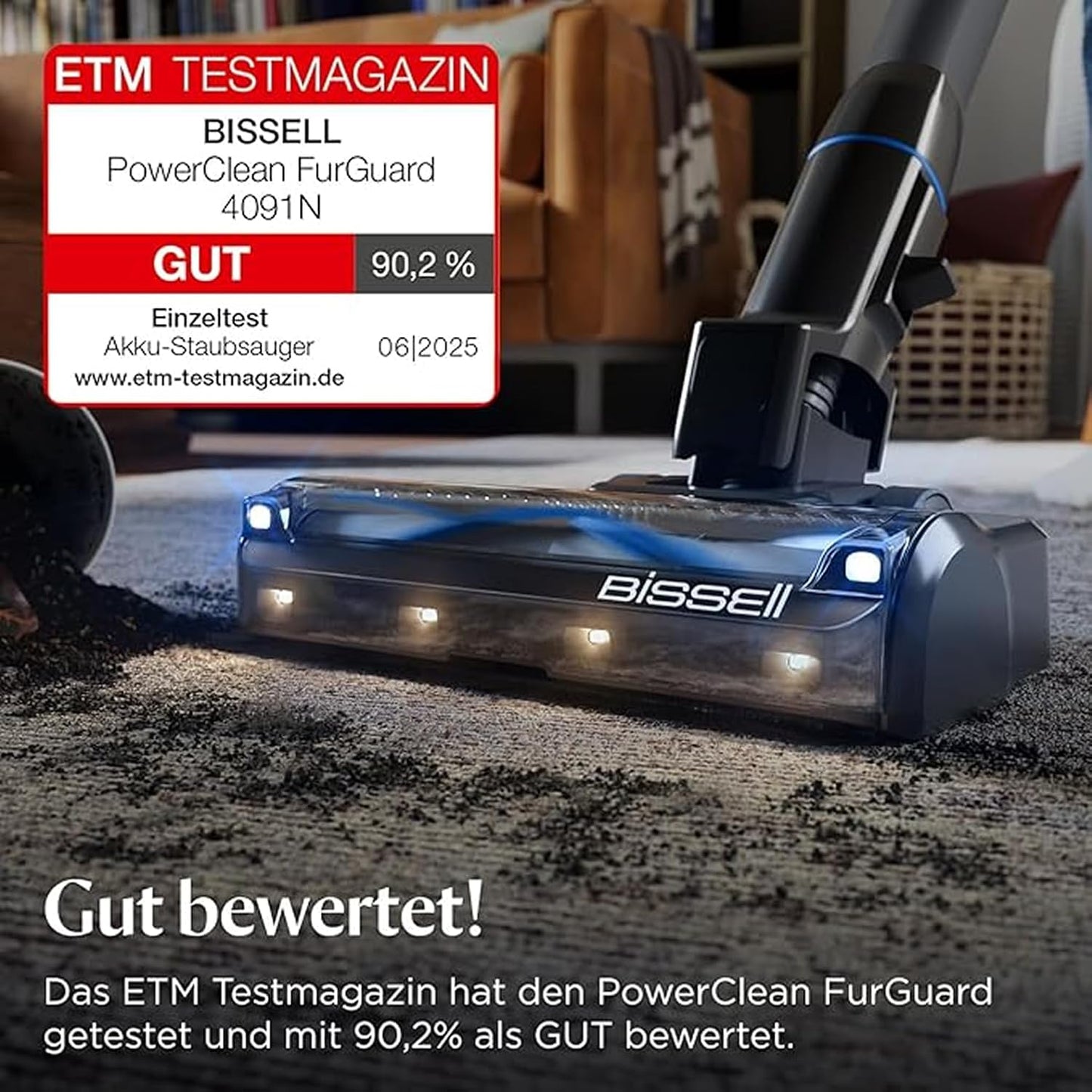 PowerClean FurGuard Akku-Staubsauger, FurGuard Brush - For thorough pet hair removal