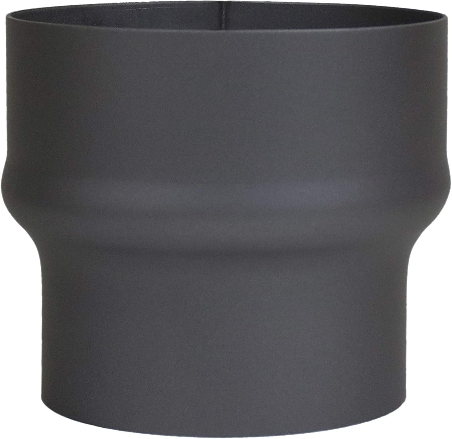 Ofenrohr-Erweiterung 120 mm auf 150 mm, Erweiterung 120 mm - 150 mm Schwarz-metallic