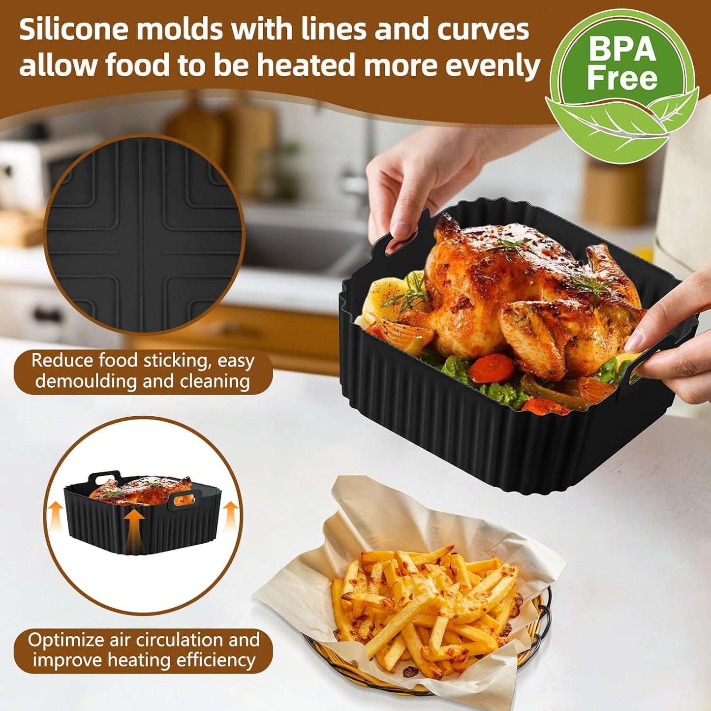 12-teiliges Airfryer Zubehör-Set für Philips Airfryer 2000 Series