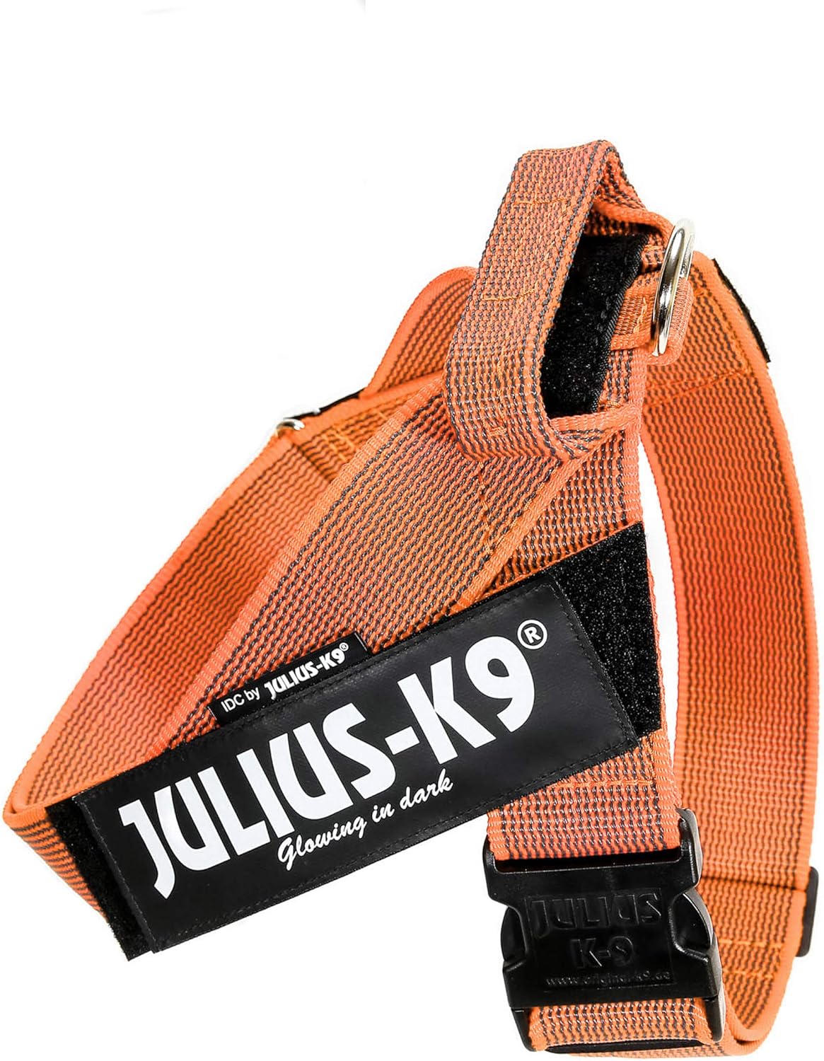 IDC Color & Gray - Beltgeschirr für Hunde, orange-grau / 2XL / Grösse 3