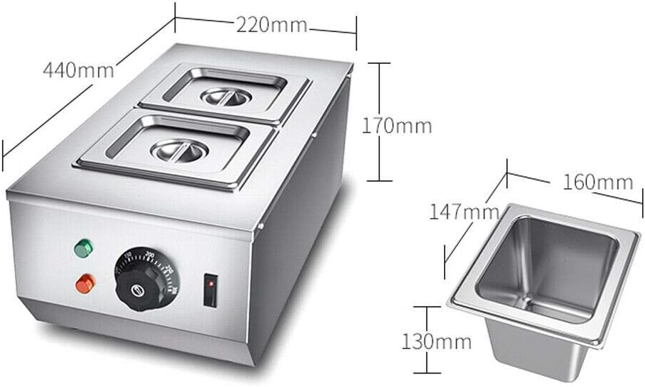 Schokoladenschmelzmaschine mit Doppelbehälter