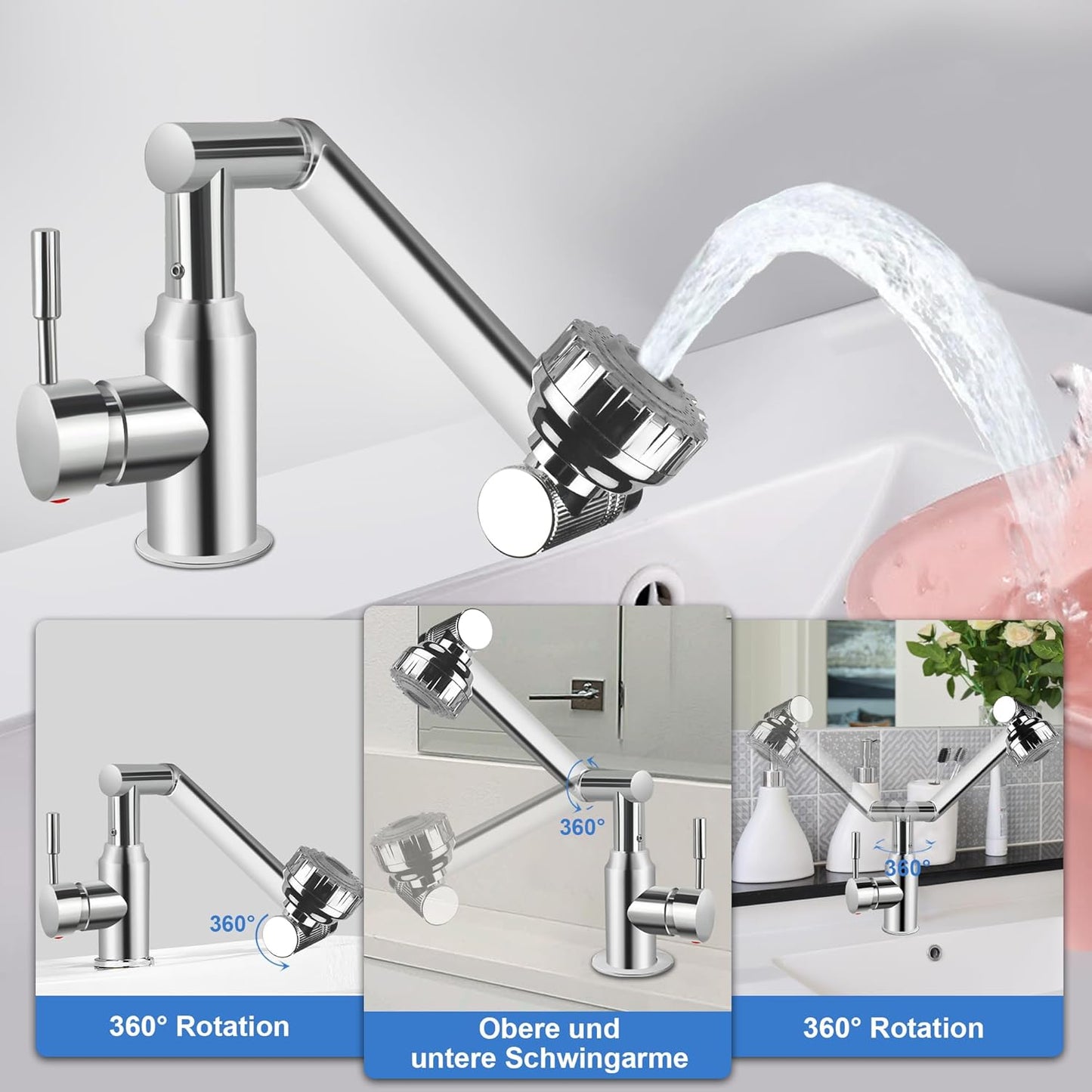 Wasserhahn, Silber