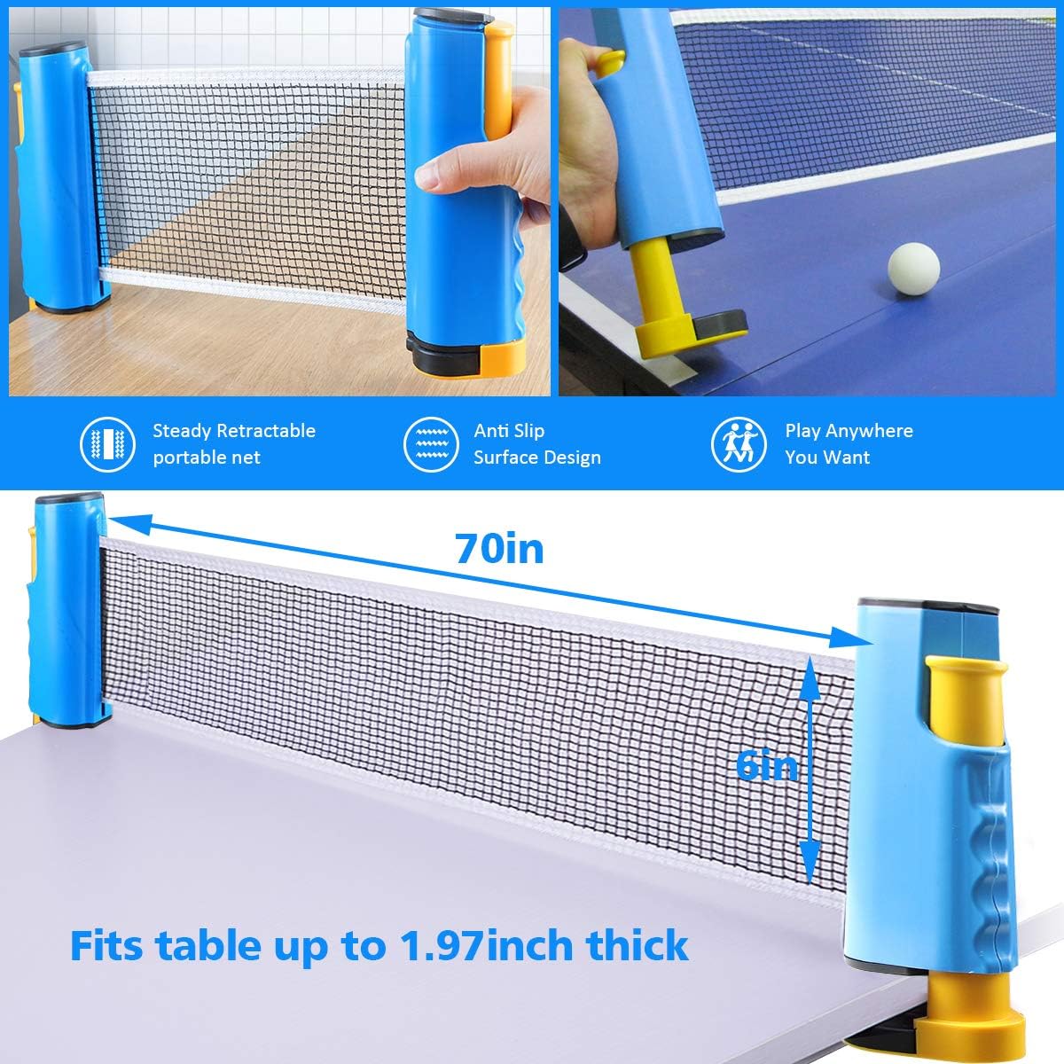 Tischtennis Set, Blau