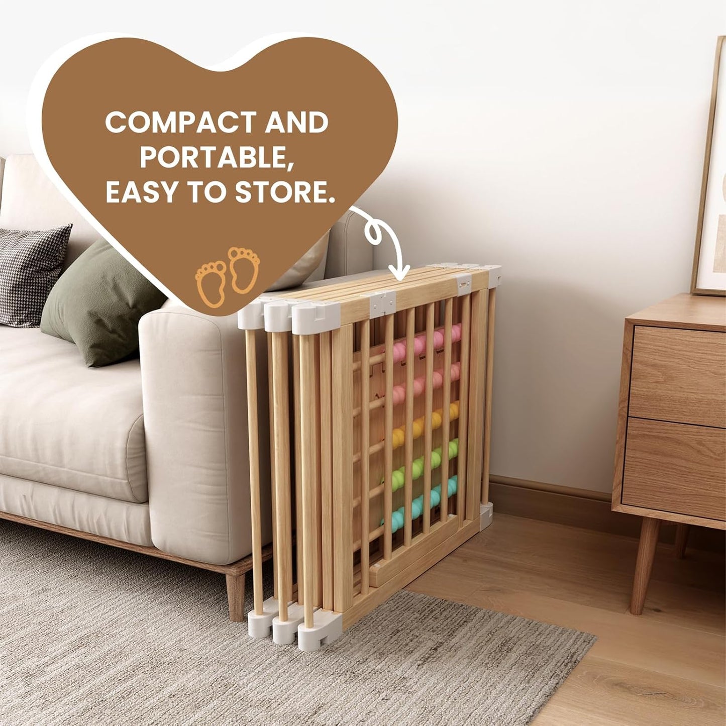 Laufstall mit Spielcenter, 160x80x61cm