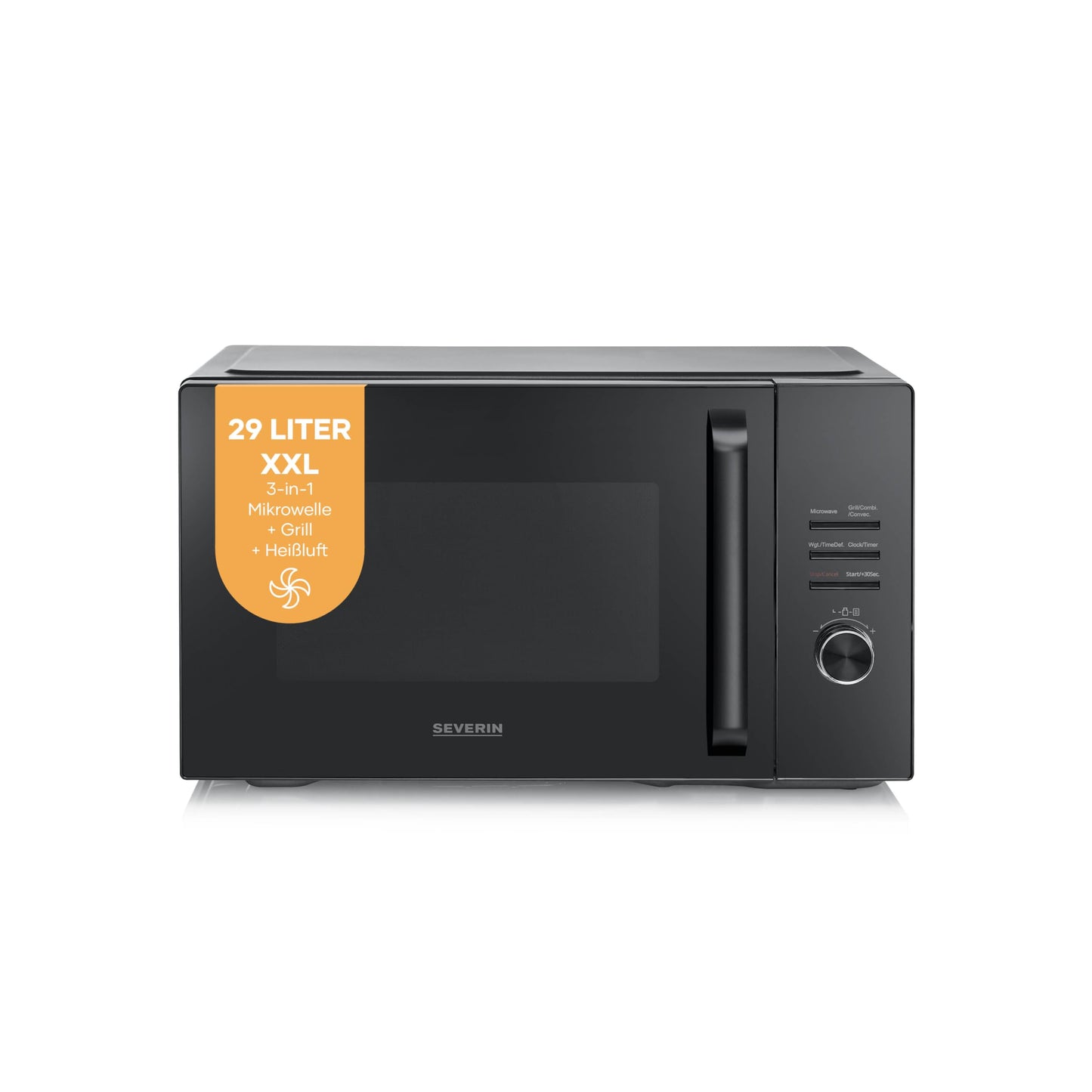 3-in-1 Mikrowelle MW7798, 3-in-1 (Mikrowelle+Grill+Heissluft), 30L XXL