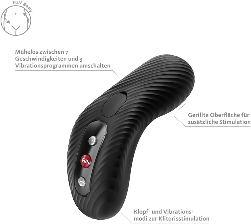 Laya III Auflegevibrator, Schwarz