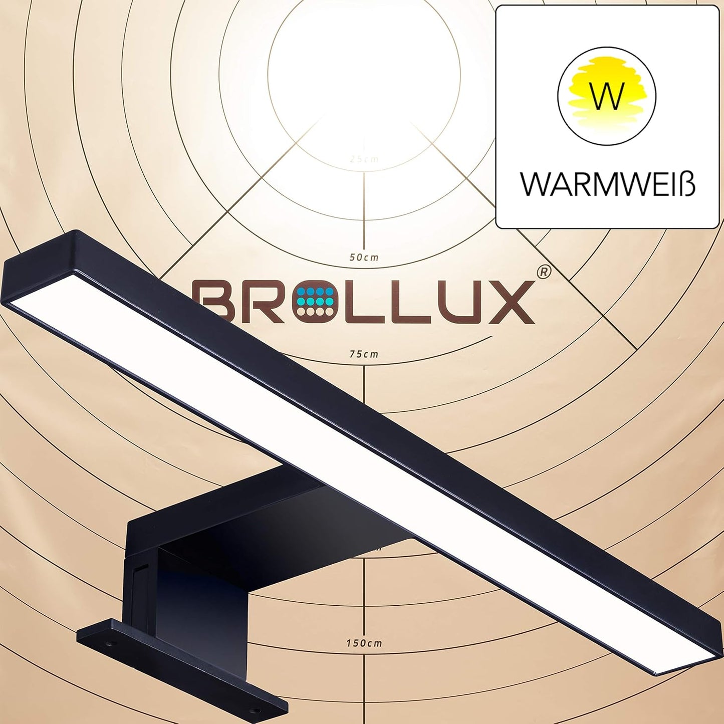 LED-Spiegelleuchte mit Stecker