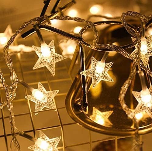 Elegantes Moskitonetz-Set mit LED-Lichterketten, Weiß-led H220 x B199.9 cm (1er Pack)