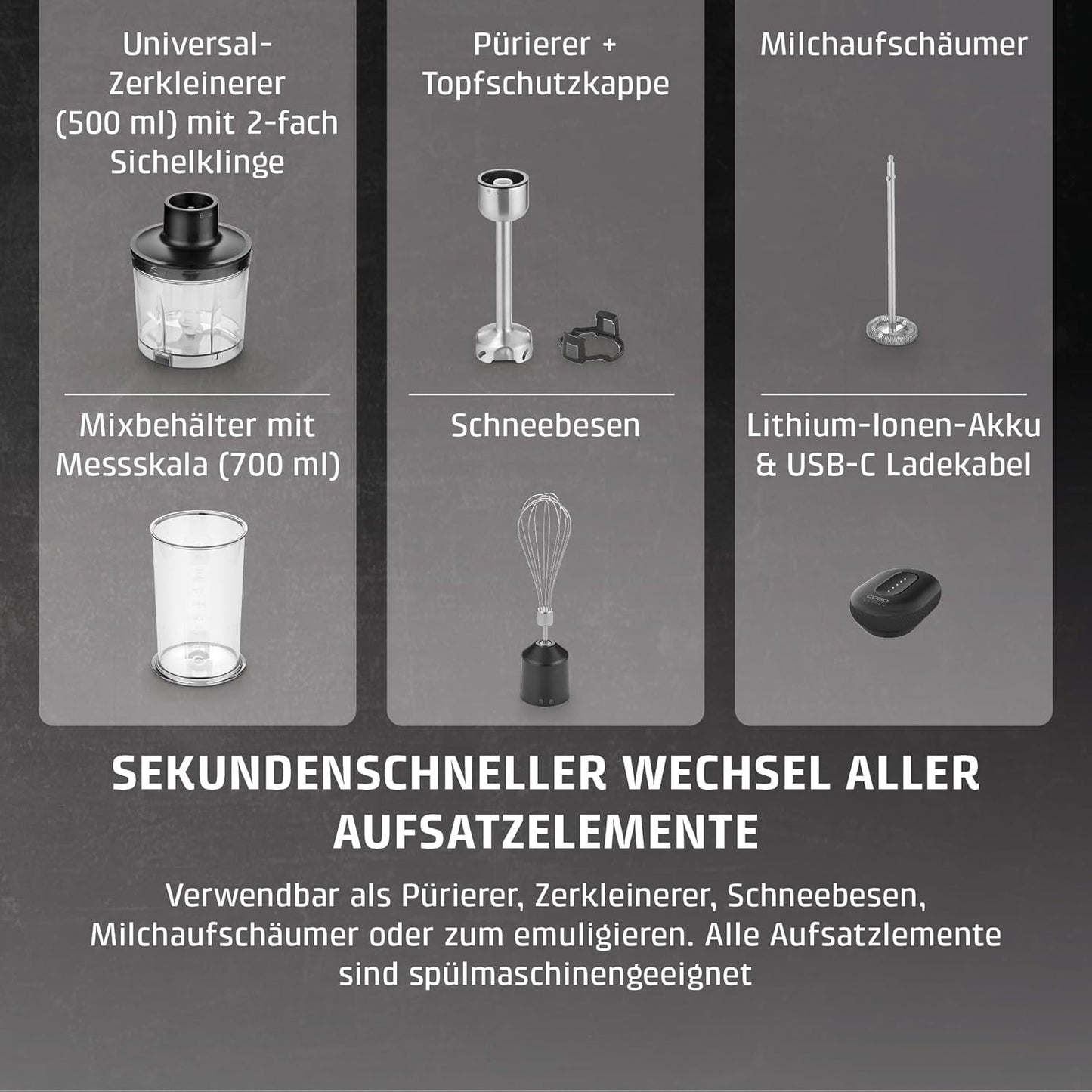 Click & Mash, Stabmixer, kabellos