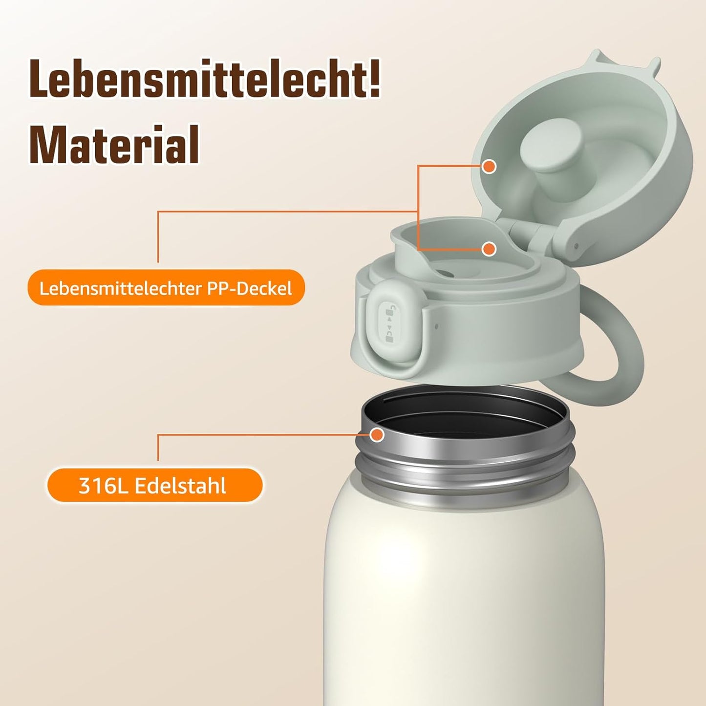 Tragbarer Baby Flaschenwärmer, Grau