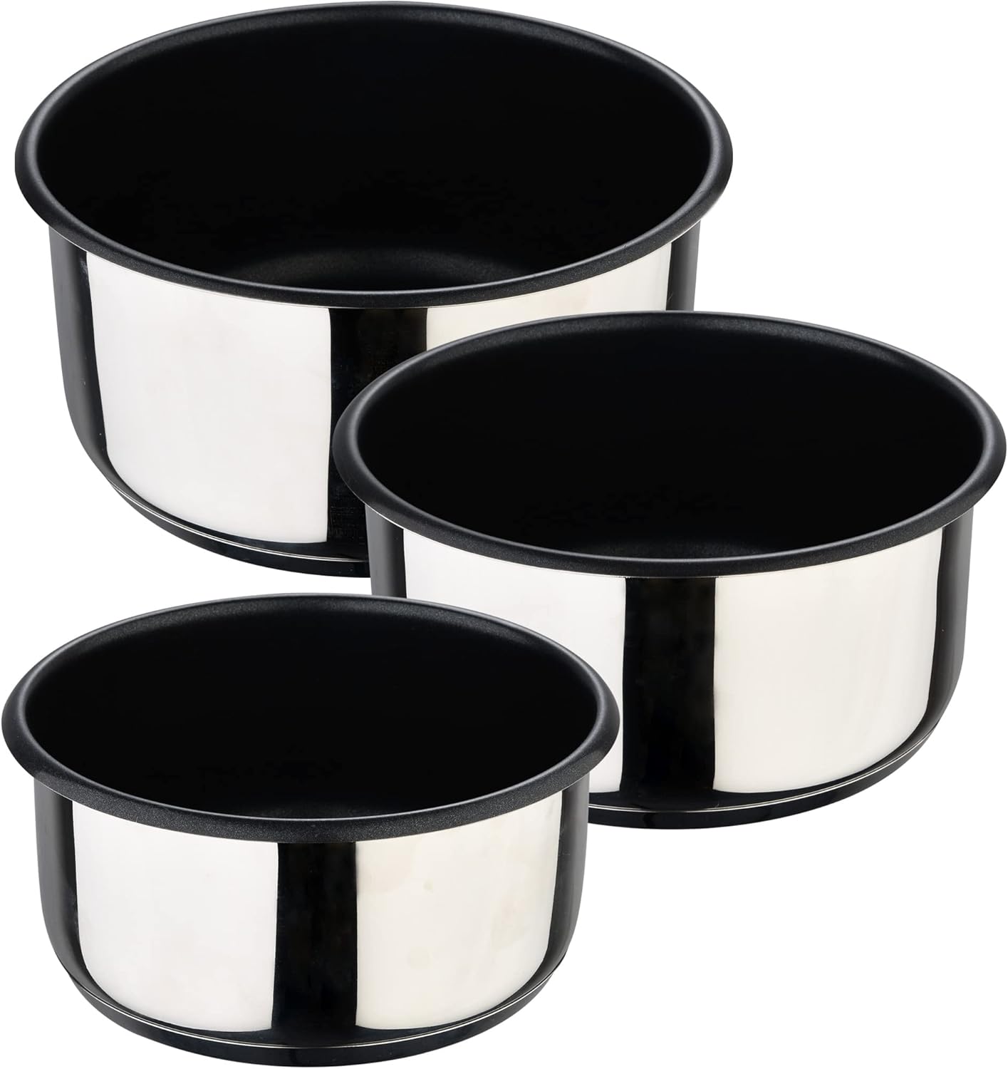 Click&Cook 4-teiliges Topfset mit abnehmbaren Griffen