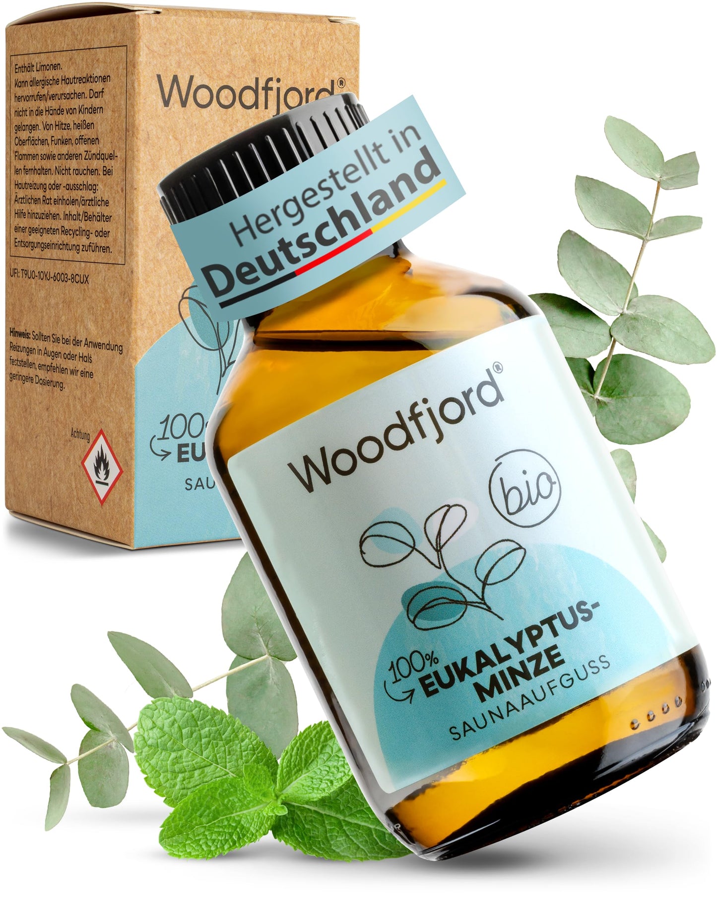 Saunaaufguss Eukalyptus-Minze, Eukalyptus-Minze (Bio) 1er Verpackung