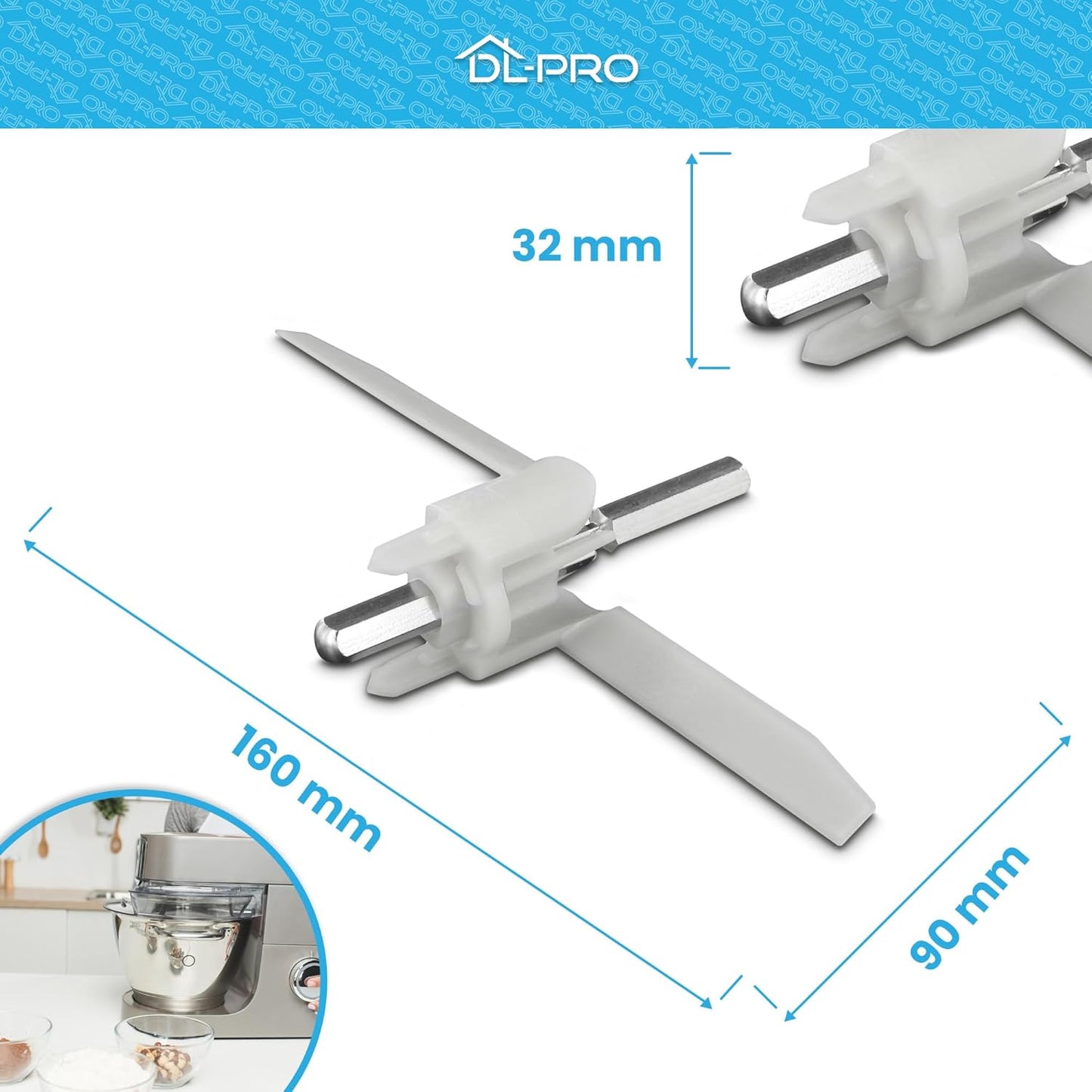 Mitnehmer-Set für Bosch Küchenmaschine (2 Stück)