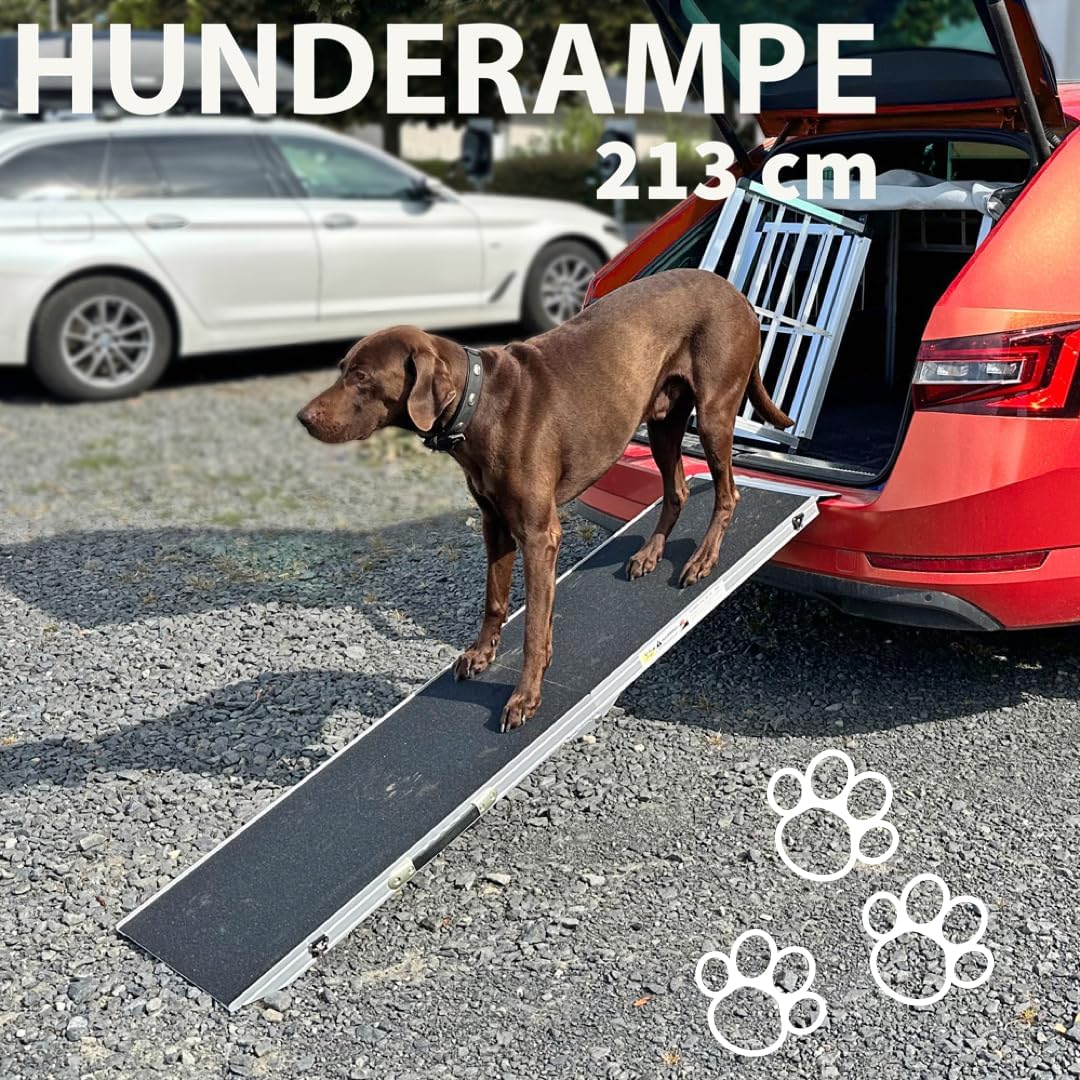 Klappbare Hunderampe, 213 cm