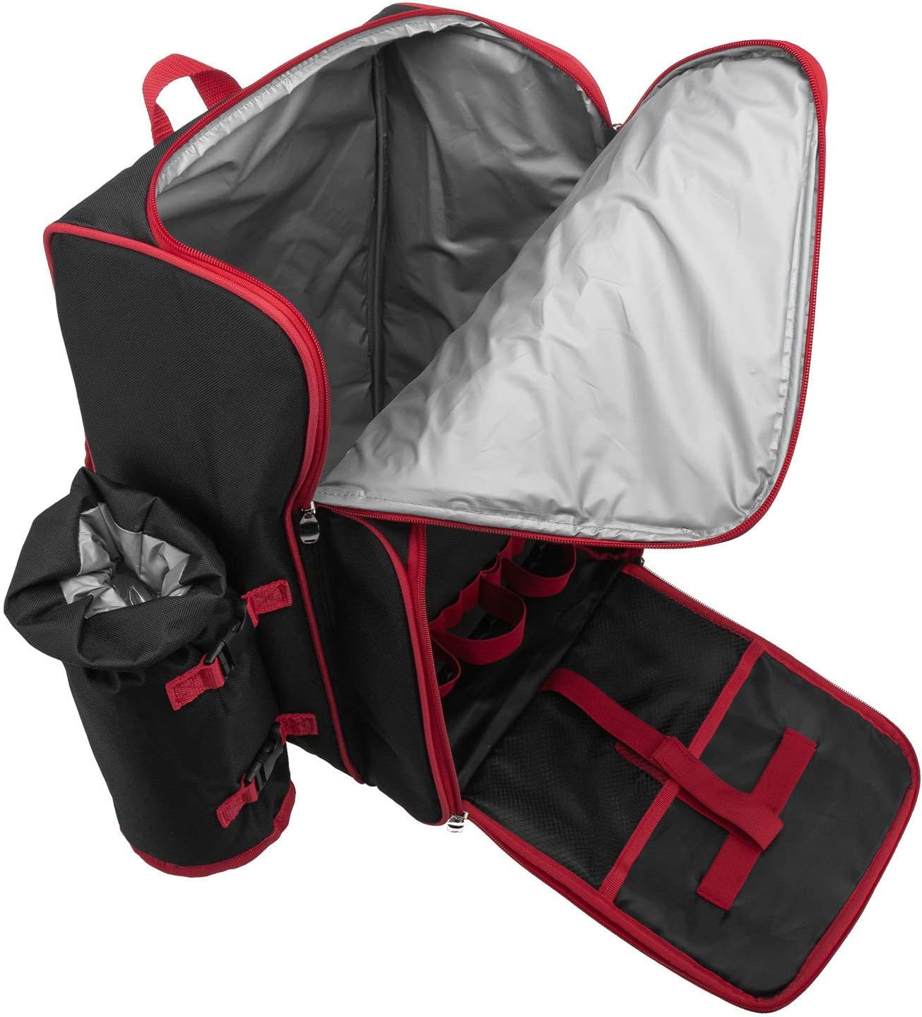 Picknickrucksack, Schwarz Weiss Gepunktet