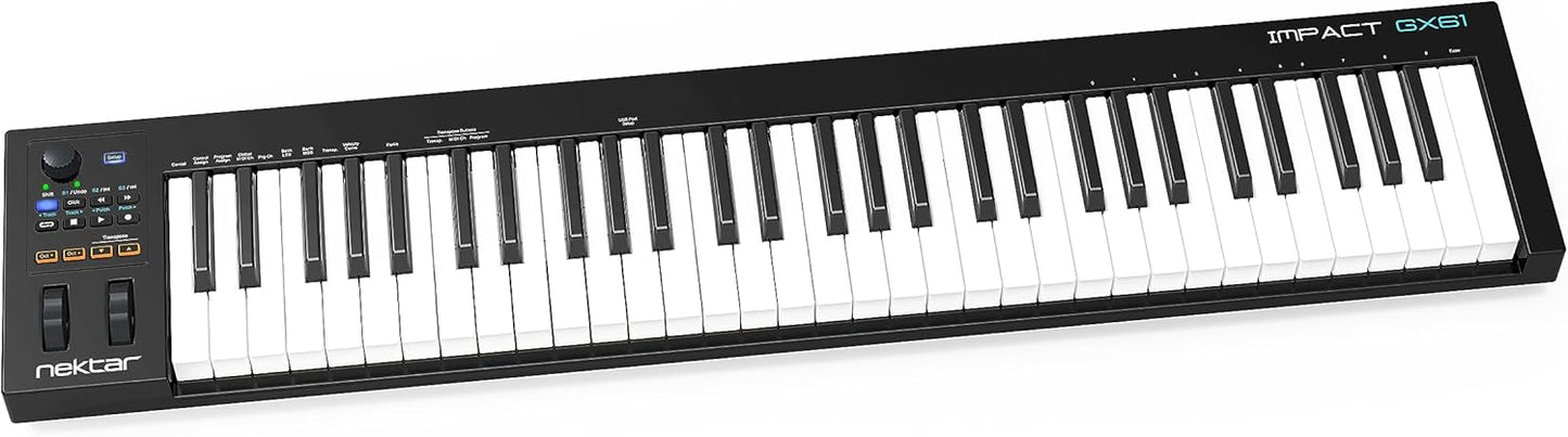 GX61 Impact USB MIDI Keyboard Controller, Single