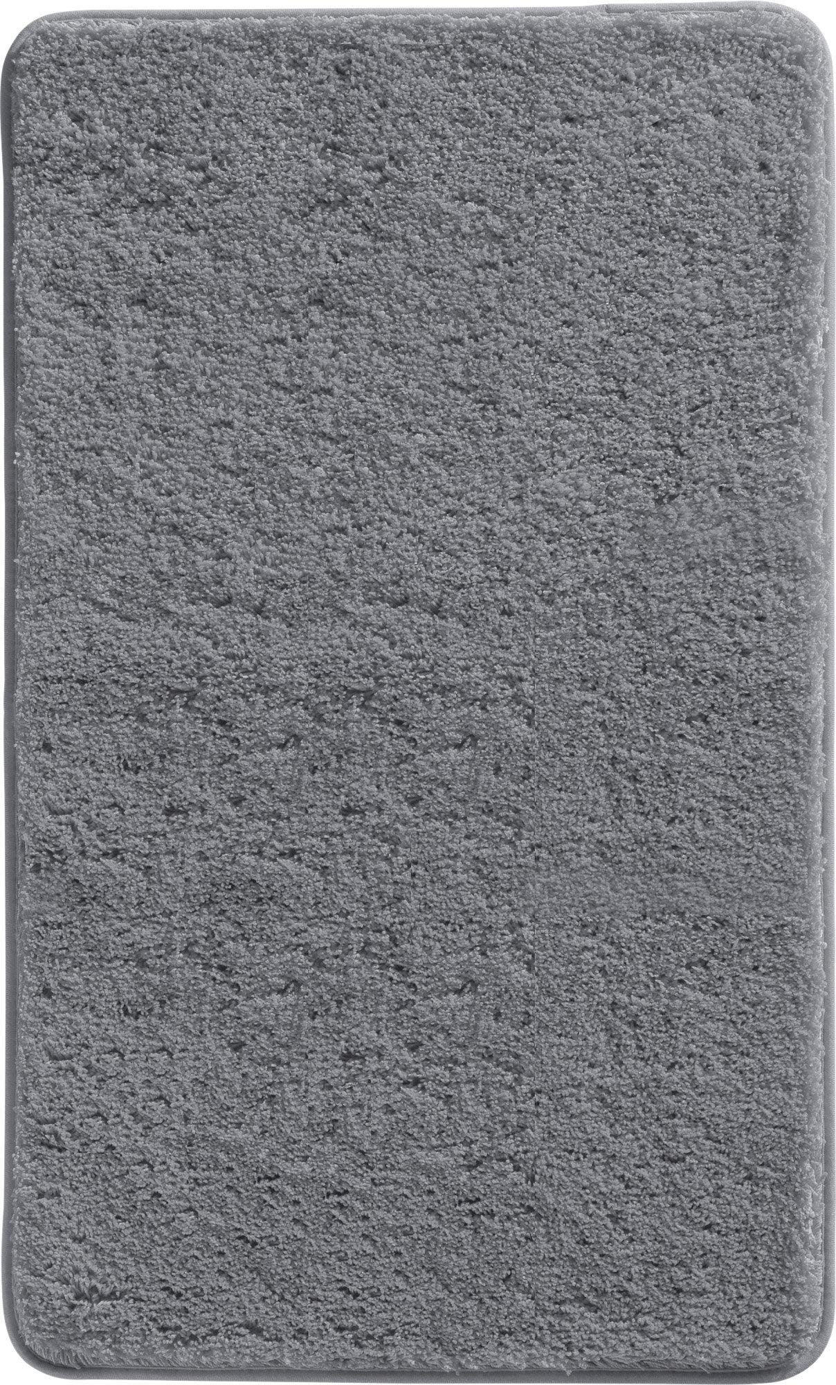Rutschhemmender Badteppich Rhodos, Anthrazit Badematte - 70x120 cm