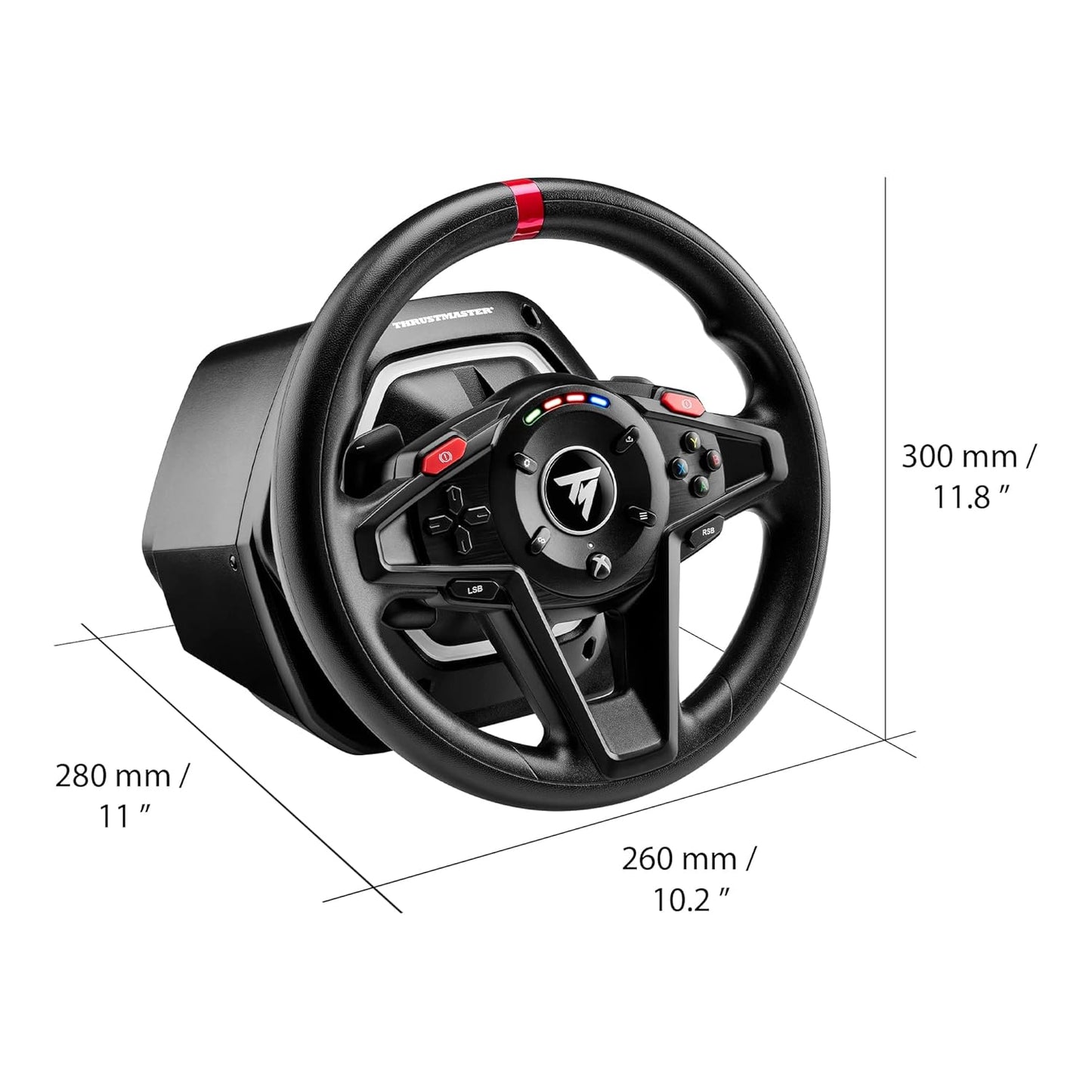 Force-Feedback-Rennlenkrad T128 mit Magnetpedalen