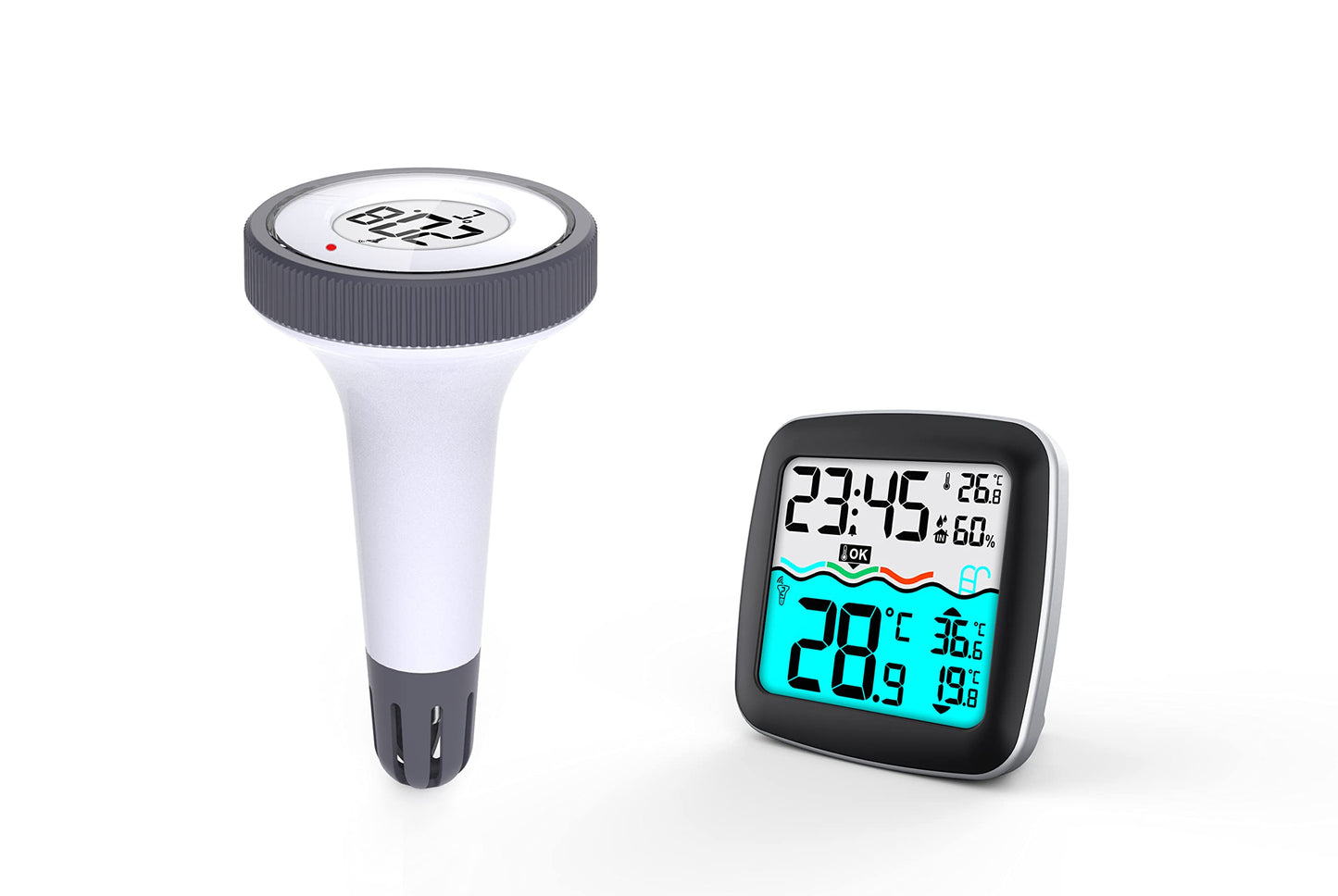 Funk-Poolthermometer mit Basisstation WS9059, WS9059