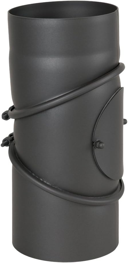 Drehbarer Ofenrohr-Bogen, 130 mm, Bogen drehbar 90° - Ø 130 mm Gussgrau