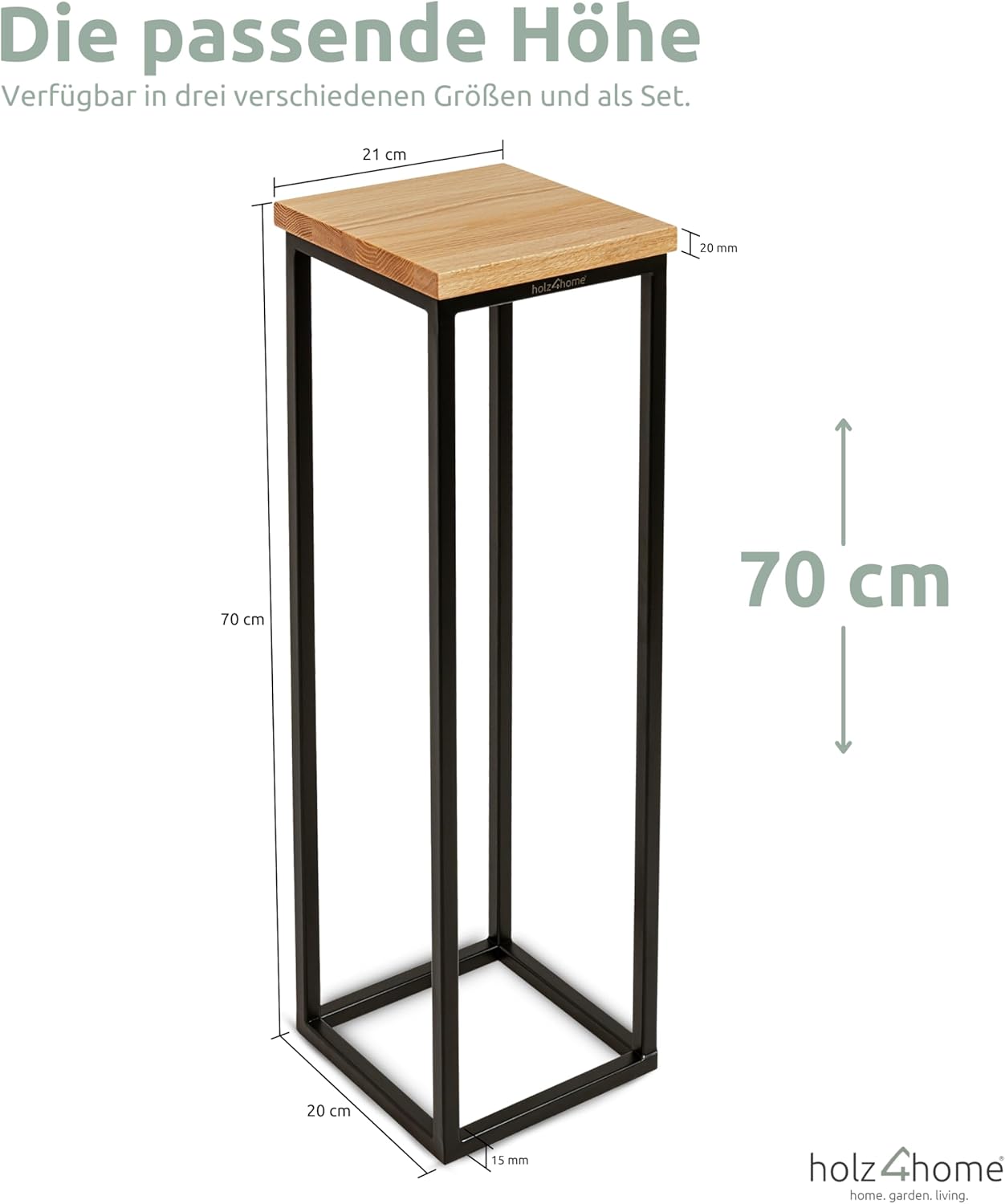 Dekoständer im Loft-Stil, 70 cm