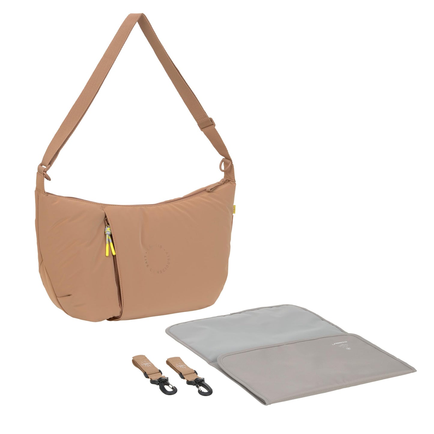 Baby Wickeltasche GRE Lunua mit Wickelunterlage, Braun
