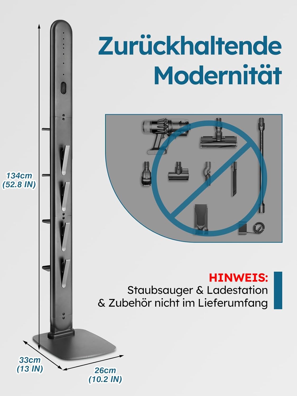 Ständer für Dyson V6-V15, Dunkelgrau-1