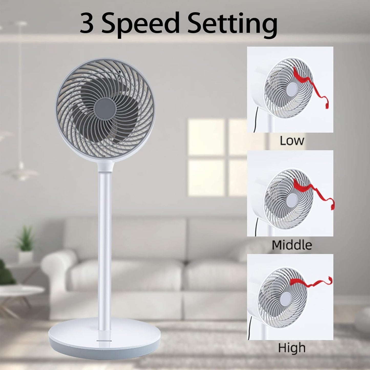 Standventilator, 7" DE