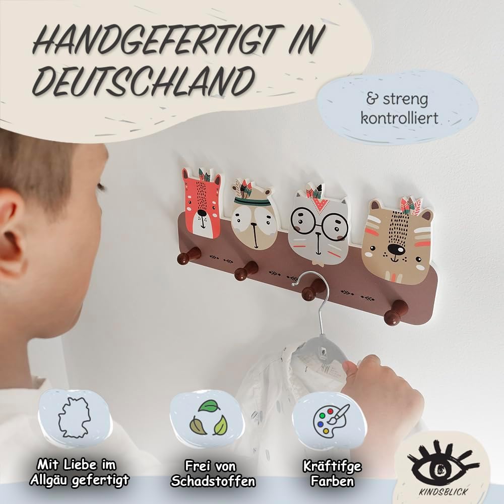Kindergarderobe Indianer, Indianer Bunt