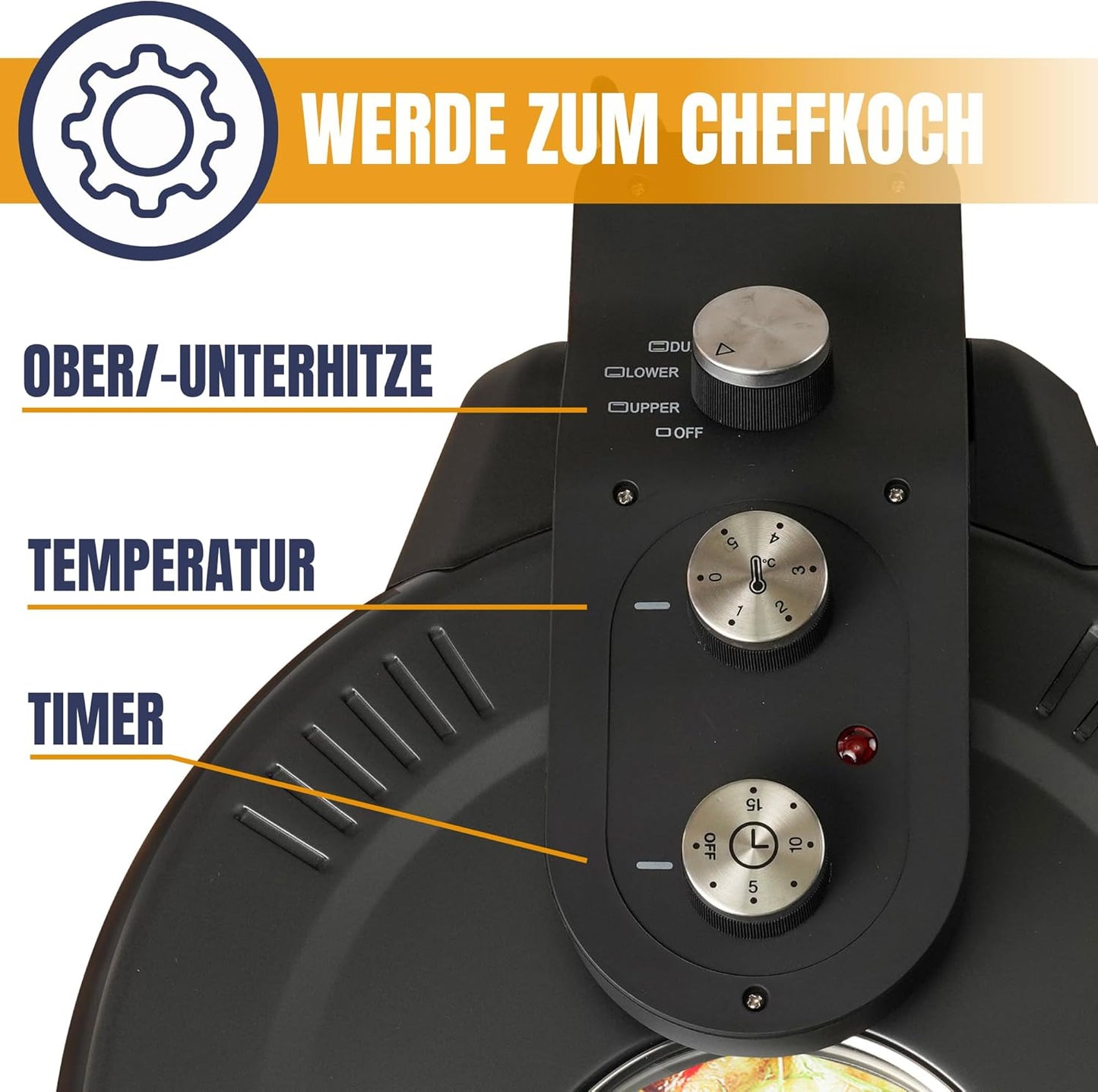 PizzaProfi Pizzaofen Set, PizzaProfi XXL 39cm