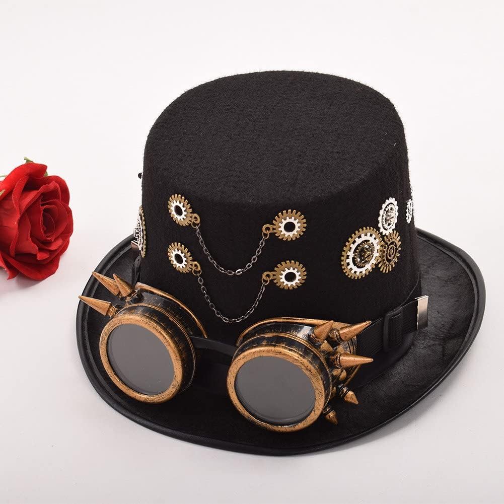 Unisex Steampunk Zylinderhut, M Style-12