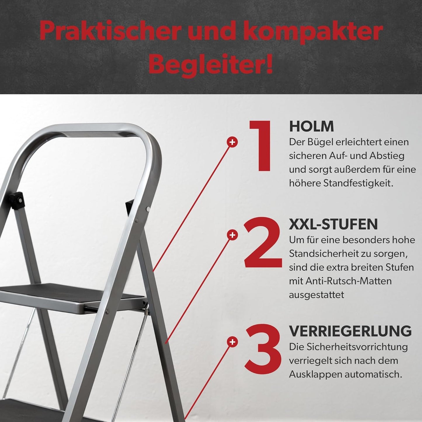 Klapptritt, 2-stufig Anthrazit